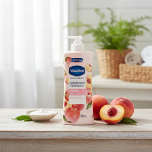 Lotion Corporelle Hydratante Vaseline Superfood Pêche 390 ml avec Ingrédients Superfood Naturels - Product Image 3