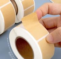 Individuelle Selbstklebende Umweltfreundliche Wasserfeste Braune Kraftpapier-Aufkleber Beschreibbare Siegeletiketten Bedruckte Gewürzflaschen-Etiketten