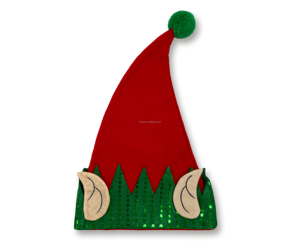 قبعة سانتا كلوز الكلاسيكية الحمراء المحبوكة من قماش سميك صديق للبيئة قابل للتمدد، تناسب الجميع، تُغسل يدويًا فقط لتعزيز الدفء في الحفلات - Product Image 6