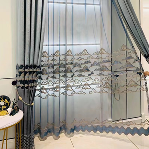 Giảm Giá Sốc Rèm Che Nắng Toàn Bộ Thêu Họa Tiết Cổ Điển Rèm Cửa Sổ Sang Trọng Cho Phòng Khách Phòng Ngủ - Product Image 5