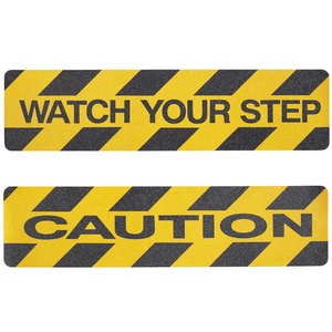 Impresión personalizada "Mira tu paso" y "precaución" Cinta acrílica antideslizante de advertencia con cubierta antideslizante <span class=keywords><strong>para</strong></span> marcadores de seguridad - Product Image 6