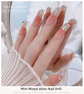 100 pièces/paquet de strass pour nail art en cristal, Aurora Moonlight, transparent, brillant, 3D, décoration pour <span class=keywords><strong>manucure</strong></span>, charmes, bijoux - Product Image 6