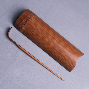 Bamboo <b>Tea</b> Scoop <b>Set</b> With <b>Tea</b> Caddy And Pick Hand Polished For <b>Tea</b> Ceremony Accessories - Product Image 2