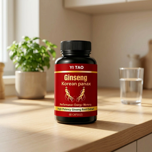 Premium Korean Panax Ginseng Supplement Supports Vitality, Focus & <b>Physical</b> Performance, 60 Capsules - Product Image 3