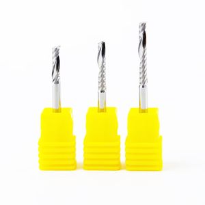 3.175mm <span class=keywords><strong>4mm</strong></span> sáo đơn endmill CNC bit lên xuống gỗ cắt xoắn ốc cuối nhà máy công cụ cắt cacbua rắn - Product Image 6