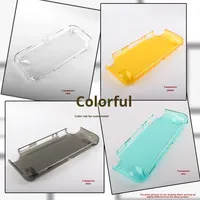 Coque de protection intégrée en PC style grip pour console Switch Lite, demi-pack, avec coque transparente