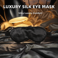 Masque pour les yeux en soie pure de luxe personnalisé pour la maison, l'hôtel et les voyages - Accessoires de sommeil haut de gamme