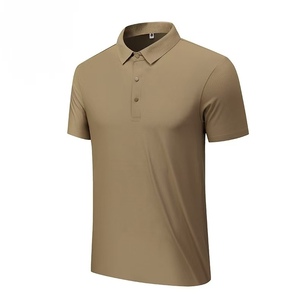 Polo unisexe en soie glacée à séchage rapide, T-shirt respirant pour couple, idéal pour l'été - Product Image 1