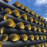 Tuyau ondulé à double paroi en HDPE, grand diamètre, tuyau d'égout DWC pour système de drainage municipal, fabricant de systèmes de décharge des eaux usées