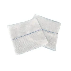 Disposable medical consumable pure cotton gauze swab breathable wound care gauze pads