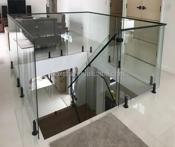 frameless glass railing 12MM tempered glass panels for pool fence glass staircase balusters