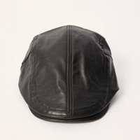 Automne hommes réglable Gatsby béret chapeau en cuir PU gavroche Lvy casquettes pour Golf conduite plat pêche casquette gavroche Style Snapback