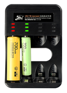 LED 조명이 있는 휴대용 4 슬롯 <span class=keywords><strong>AA</strong></span> AAA Ni-CD 배터리 USB 충전기 - Product Image 6