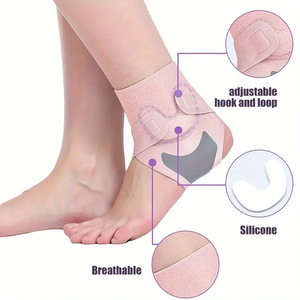 Penyangga Pergelangan Kaki untuk Mendaki <span class=keywords><strong>Gunung</strong></span> dan Berlari, Anti Keseleo, dengan Bantalan Silikon dan Desain Strip Reflektif Pelindung - Product Image 4