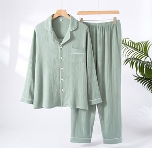 Ensemble de <span class=keywords><strong>pyjama</strong></span> décontracté pour <span class=keywords><strong>homme</strong></span> - Confortable et ample - Nouveau style printemps-automne - Grande taille - <span class=keywords><strong>Pyjama</strong></span> en coton à manches longues - Product Image 3