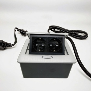 OEM thiết kế mới nhôm chậm <span class=keywords><strong>pop</strong></span>-up ổ cắm hộp cho bảng nhà máy giá chất lượng cao bàn ổ cắm hộp - Product Image 1