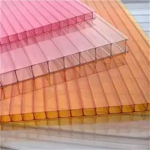 경쟁력있는 가격 멀티 벽 투명 내구성 온실 지붕 패널 폴리 카보네이트 패널 온실 유리