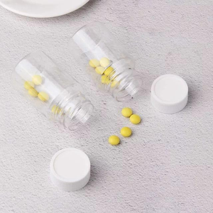 Botella Transparente de PET con Tapa CRC, Envase para Suplementos Farmacéuticos a Prueba de Fugas de Grado Alimenticio - Product Image 4