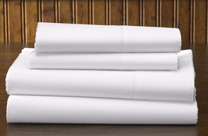 Cotone bianco 200TC 300TC 400TC 500TC 600TC hotel letto di qualità foglio di lamiera piana lenzuolo dalla fabbrica diretta - Product Image 6