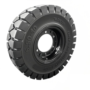 อะไหล่ยางรถอุตสาหกรรม ยางตัน 6.50-10 พร้อมยางเหล็ก 5.00F-10 ยางตันขายดี 15x5 650-10 10.00-20 14.00-24 23 - Product Image 1