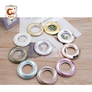 Uxcell plastik halka perde roma yüzük yumruk perde açılış delik DIY yumruk bıçak kafası basit perde Metal halkalar - Product Image 2