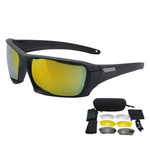 Venta al por mayor Amore Tactical Gafas protectoras sin montura CS <span class=keywords><strong>Real</strong></span> Shooting Gafas resistentes a impactos Marco ignífugo Lucha contra incendios - Product Image 1