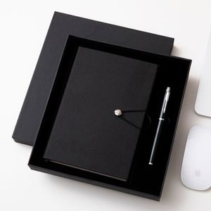 Wholesale Promotion <b>Leather</b> Notebook Gift Set Business <b>Diary</b> With USB Drive Pen <b>Leather</b> Notebook A5 Refillable Journal Gift Set - Product Image 3