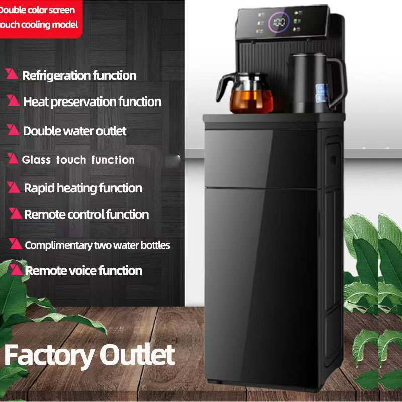Ice machine with dual water outlets (Ice is warm)