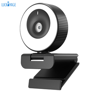 USB Web Cam Tự Động Tập Trung <span class=keywords><strong>Video</strong></span> Hội Nghị Máy Ảnh Live Streaming Máy Ảnh 1080P Webcam Vòng Ánh Sáng Máy Ảnh Cho Youtube - Product Image 1