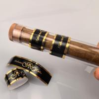 Autocollants pour étiquettes de cigares de haute qualité, luxueux, personnalisés, découpés sur mesure, imperméables, résistants aux UV, avec un design personnalisé