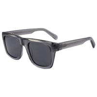Nouvelles Lunettes de Soleil Tendance Polarisées de Designer avec Logo Personnalisé, Monture Complète en Acétate Premium Épais, Lunettes de Soleil d'Extérieur pour Hommes