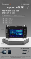 Sistema Multimedia para Automóvil con Pantalla Táctil HD, Radio Estéreo, Android 14, GPS, OBD2 y Amplificador, para Mercedes-Benz Sprinter B200 Vito