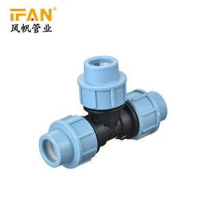 IFAN-tubería de irrigación por goteo de Color negro, HDPE, montaje de alta calidad, 20mm, tamaño PN25, accesorios de tubería para HDPE conectado - Product Image 4