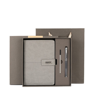 IStapromo Gifts Luxury Business Gift Sets A5 Tumbler Stainless Steel Promotional Custom White Leather Cover Gift Box - Product Image 5
