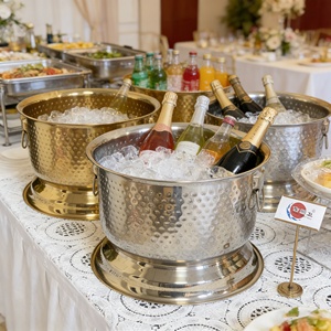Cubo de Hielo <span class=keywords><strong>para</strong></span> Vino, Champán y Cerveza con Asas, Cubos de Hielo Grandes, Colección <span class=keywords><strong>para</strong></span> Fiestas, Almacenamiento de Vino, Cubo <span class=keywords><strong>para</strong></span> Cerveza <span class=keywords><strong>para</strong></span> Bar KTV - Product Image 2