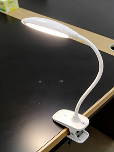 USB Rechargeable Clip Lamp 3 Brightness Levels Dimmable <b>LED</b> Desk <b>Light</b> Flexible Gooseneck Reading <b>Light</b> for Bed Office Study - Product Image 2