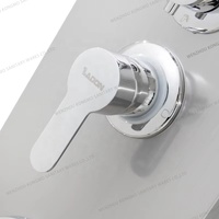 Système de tour de panneau de douche thermostatique en acier inoxydable avec jets de cascade de pluie Motif de pulvérisation de massage doux