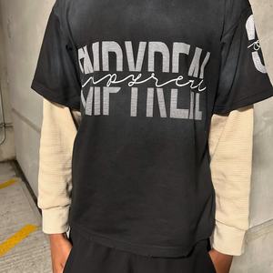 Camiseta de Hombre Unisex Casual de Alta Calidad, 100% Algodón Tejido, Doble Capa, Manga Larga, Logotipo Personalizable, Talla Grande - Product Image 3