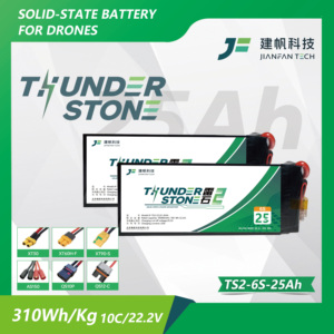 Batterie semi-solide Thunder Stone TS2 pour drone UAV, 6S 25000mAh, 800 cycles, LiNiMnCoO2, décharge 10C, OEM/ODM, 310Wh/kg - Product Image 2
