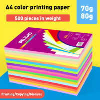 500 feuilles/papier de la meilleure qualité de la rame A4, 80gsm en gros, feuilles colorées incluses