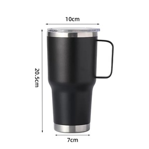 Custom Bulk 30 Oz Stainless Steel Tumbler With Handle Straw Laser Engraved Double Wall Vacuum Insulated Hot Cold Cup For Home Ga - Product Image 4