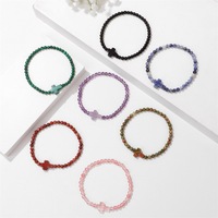 Vente en gros de perles de cristal naturel Bijoux chrétiens Bracelet de perles artisanal Bracelet d'amitié Bracelets croix en diamant