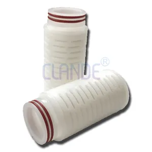 Polyethersulfone 10 Inch 0.2/1/5 Micron Pp Pleated Membrane Filter Cartridges For Industrial Water Final Filtration