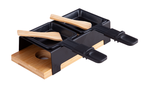 Grill <span class=keywords><strong>Raclette</strong></span> Portable d'Intérieur en Acier Moderne Thermolaqué avec 3 Brûleurs et Dispositif de Sécurité Flamme pour le Camping et les Voyages - Product Image 4