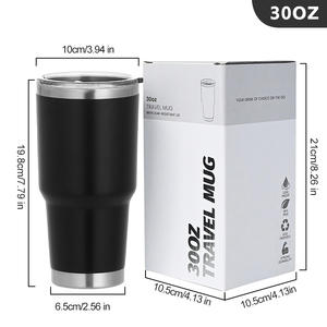 Mugs à café isothermes en acier inoxydable à double paroi avec logo personnalisé, 20 et 30 oz, gobelets de voyage, tasses à café, personnalisation en gros - Product Image 6