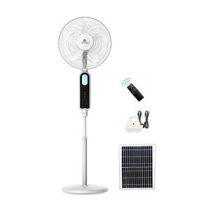 Solar Camping Emergencia Standing Solar Fan With Adjustable Speed for Home and Office Cooling EP-5616A - Product Image 3