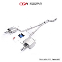 CGW-escape de sonido con silenciador y válvulas, mejor rendimiento, para BMW 535, F10, F18, 3,0 T