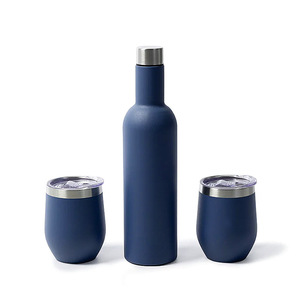 Hot Selling Wedding <b>Gift</b> 750ml Inusulated Stainless Steel Wine Bottle And 12oz Tumbler Sets With <b>Box</b> - Product Image 2