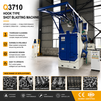 Q376 Çift Kancalı Kumlama Makinesi Motor Çelik Yapı Kaynak Parçaları Temizliği CE Sertifikalı Enerji Tasarruflu Yüksek Verimli