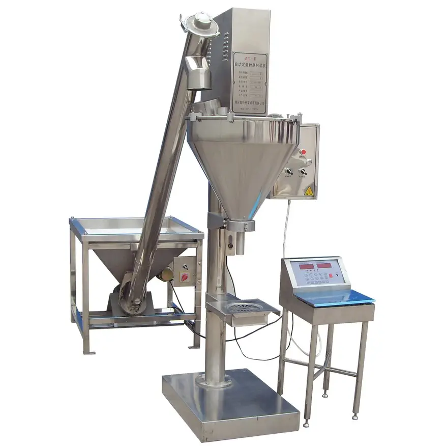 Machine de remplissage de poudre sèche semi-automatique en acier inoxydable 304, type de tarière de haute précision